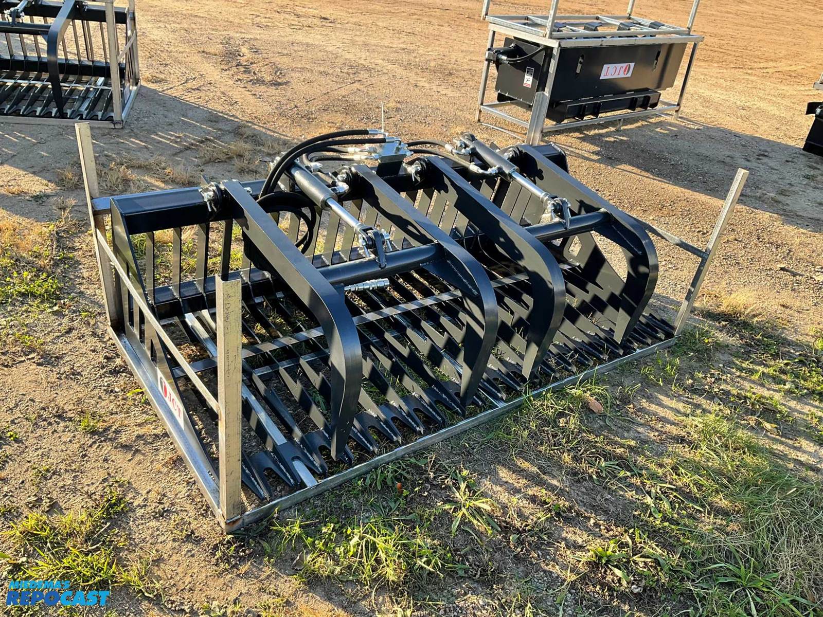 New JCT 72” Rock Bucket Grapple Skid Steer Attachment For Sale