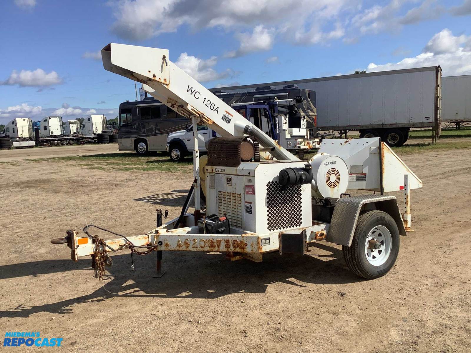 2010 Altec WC126A Towable Wood Chipper For Sale Wayland, MI 41361