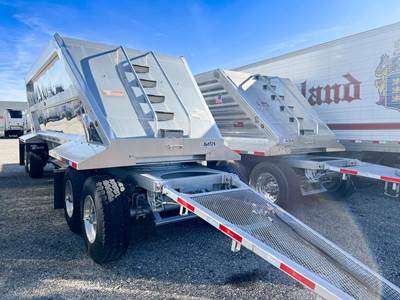 Travis Aerolite 31x102 Quad Axle Belly Dump Trailer - Spring