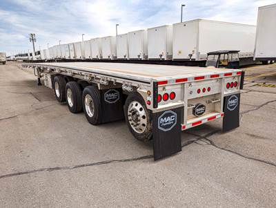 MAC 53x102 Quad Axle Flatbed Trailer - Air Ride