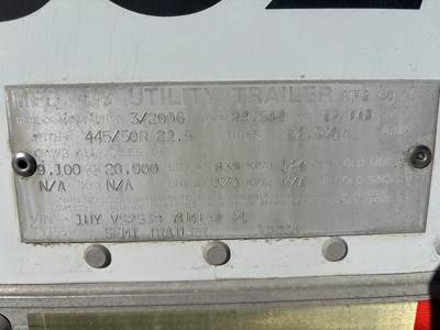 UTILITY VS2RA 53 ft Reefer Trailer - Thermo King 2500