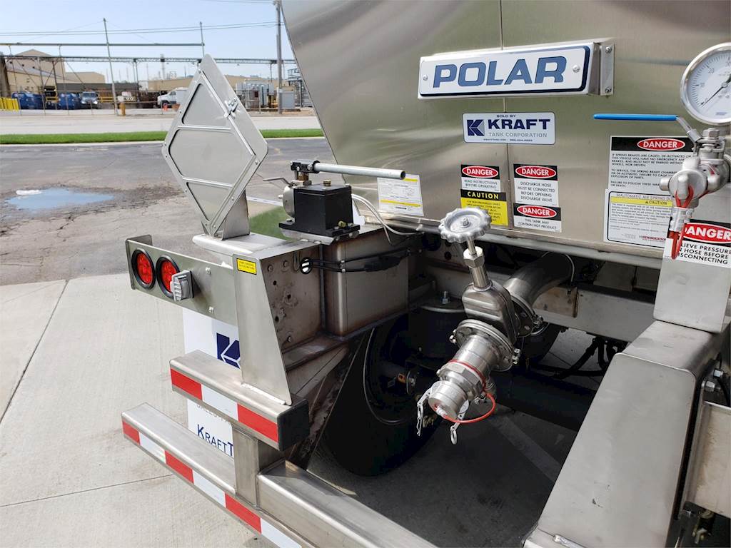 2019 Polar 5000 Gallon DOT 407 Insulated Caustic Soda Tanker Trailer