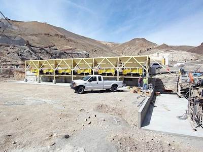 Rock Systems 108-6S Stationary Bin Blending Hopper