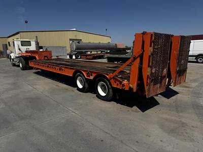 Cozad 42x96 Steel Drop Deck Trailer - Spring, Fixed Axle