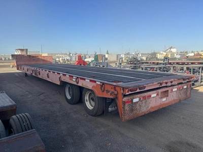 Trail King 45x102 Steel Drop Deck Trailer - Air Ride, Sliding Axle