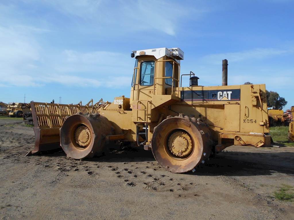 1988 Caterpillar 826C Landfill Compactor For Sale Madera, CA 9251