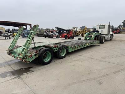 Cozad 39x102 Tandem Axle Steel Lowboy Trailer - Air Ride, Fixed Axle