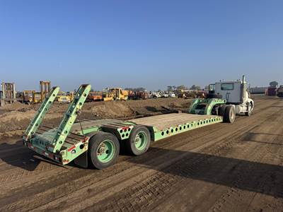 Cozad 39x102 Tandem Axle Steel Lowboy Trailer - Air Ride, Fixed Axle