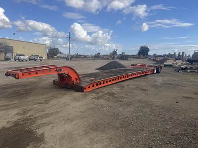 Cozad 48x102 Tandem Axle Steel Lowboy Trailer - Air Ride, Fixed Axle