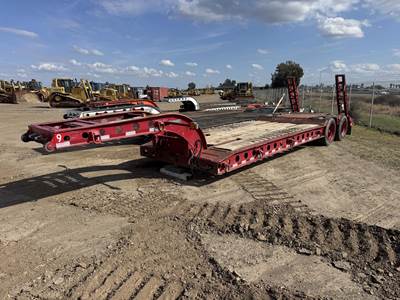 Cozad 35x96 Steel Lowboy Trailer - Walking Beam, Fixed Axle