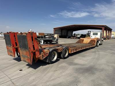 Cozad 46x102 Tandem Axle Steel Lowboy Trailer - Air Ride, Fixed Axle