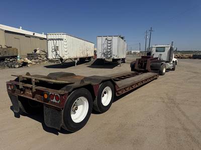 Hyster 40x96 Tandem Axle Steel Lowboy Trailer - Walking Beam