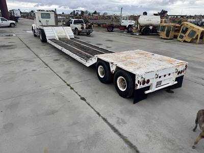 Transcraft Tandem Axle Steel Lowboy Trailer - Air Ride, Fixed Axle