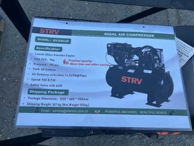 2026 STARVOX SV-GAC40 AIR COMPRESSOR --(LOCATED IN MADERA, CA)--