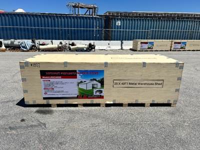 JD2540SD 25'X40' METAL WAREHOUSE SHED --(LOCATED IN COLTON, CA)--