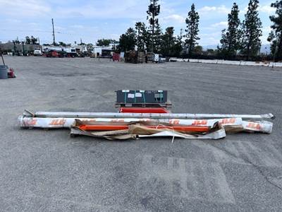 BATTERY BOX, APPROX. (3) JLG CABLE TRACK TRAYS, EQUIPMENT HOOD