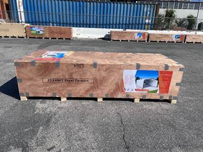 2026 ABOSS JDC2240 22'X40' STEEL CARPORT. --(LOCATED IN COLTON, CA)--