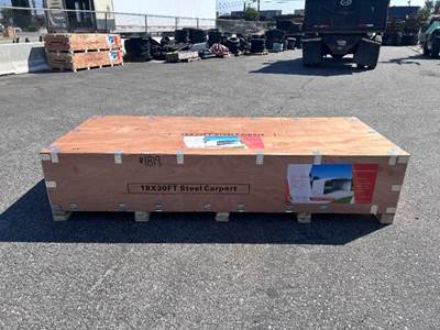 2026 ABOSS JDC1830 18'X30' STEEL CARPORT. --(LOCATED IN COLTON, CA)--