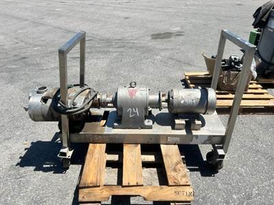 INDUSTRIAL ROTARY VANE PUMP. --(LOCATED IN COLTON, CA)--