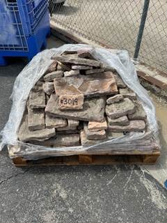 PALLET OF DECORATIVE WALL ROCK --(LOCATED IN COLTON, CA)--