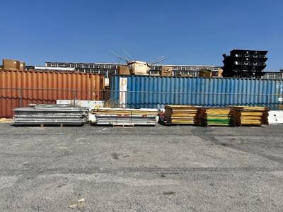 APPROX. (3) PALLETS OF  SCAFFOLDING FRAMES, APPROX. (2) PALLETS OF SCAFFOLDING PLANKS  --(LOCATED IN COLTON, CA)--