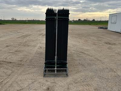 APPROX. (22) 2026 ABOSS 10'X6' WROUGHT IRON SITE FENCE PANELS --(LOCATED IN MADERA, CA)--