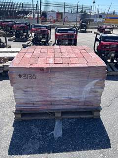 PALLET OF 4"X8"X2" RED BRICK --(LOCATED IN COLTON, CA)--