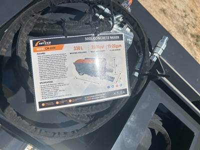 2026 ARTEER CM300V CONCRETE MIXER ATTACHMENT --(LOCATED IN MADERA, CA)--