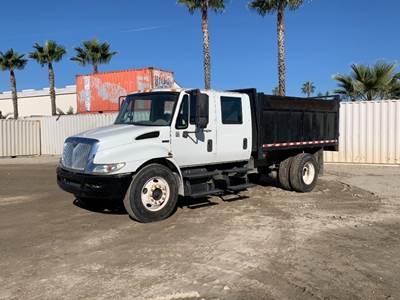 2012 INTERNATIONAL 4300M7 CREW CAB BOBTAIL DUMP TRUCK
