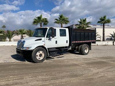 2012 INTERNATIONAL 4300M7 CREW CAB BOBTAIL DUMP TRUCK