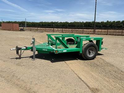 2015 JLG 449 DROP DECK EQUIPMENT TRAILER --(LOCATED IN MADERA, CA)--
