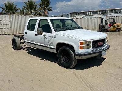 2000 GMC SIERRA 3500 CREW CAB FLATBED TRUCK