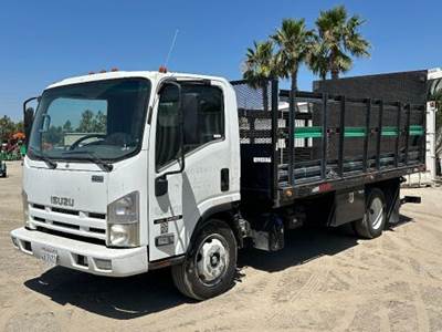 2015 ISUZU NPR FLATBED TRUCK