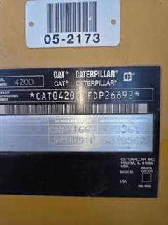 2006 CATERPILLAR 420D LOADER BACKHOE