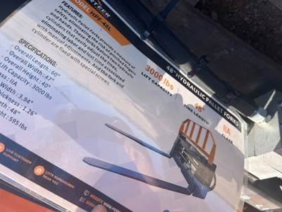 2026 ARTEER HPF-48L HYDRAULIC FORK ATTACHMENT --(LOCATED IN MADERA, CA)--