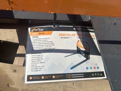 2026 ARTEER PF-42L FORK ATTACHMENT --(LOCATED IN MADERA, CA)--