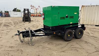 2019 MULTIQUIP DCA40SSKU4F2 GENERATOR, 32kw, Kubota diesel, portable s/n:9250564; Trailer s/n:5SLBG1221KB026195