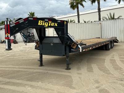 2013 BIG TEX 25GN GOOSENECK EQUIPMENT TRAILER