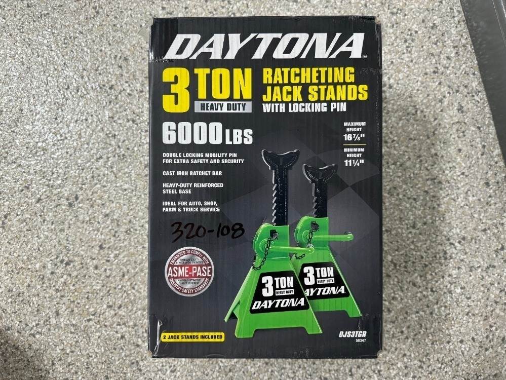 UNUSED DAYTONA 3TON JACK STAND SET For Sale Colton, CA 320108244