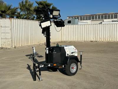 2023 ALLMAND NIGHT LITE GR LIGHT TOWER, Yanmar diesel, 3kw generator, portable, 447 hours indicated.