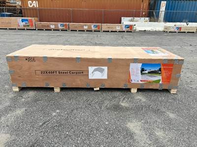 JDC2240S 22'X40' STEEL CAR PORT --(LOCATED IN COLTON, CA)--