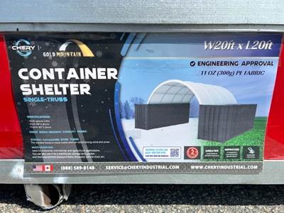 GOLD MOUNTAIN 20'X20' CONTAINER SHELTER --(LOCATED IN COLTON, CA)--