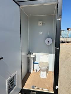 ABOSS 49"X87"98" DOUBLE MOBILE RESTROOM. --(LOCATED IN COLTON, CA)--