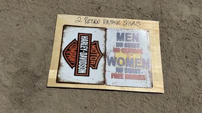 APPROX. (2) 2026 RETRO VINTAGE SIGNS