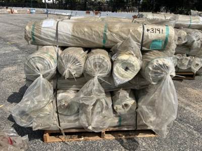PALLET OF APPROX. (25) ROLLS OF DAY BED FABRIC. --(LOCATED IN COLTON, CA)--