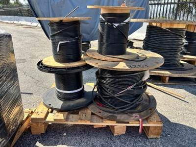APPROX. (4) SPOOLS OF ELECTRICAL WIRE --(LOCATED IN COLTON, CA)--