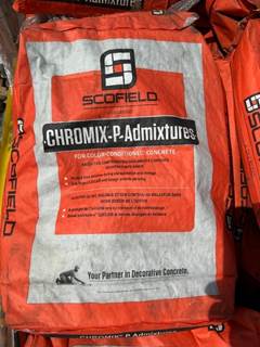 PALLET OF SCOFIELD CONCRETE COLOR CONDITIONING. --(LOCATED IN COLTON, CA)--