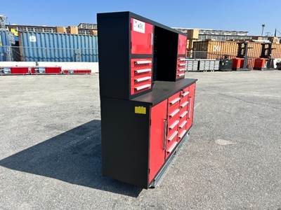 H7FT-180-4-01B-02 7' 18 DRAWER/ TOOL CABINET WORKBENCH  --(LOCATED IN COLTON, CA)--