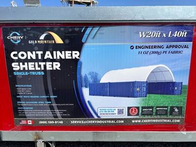 20'X20' CONTAINER SHELTER --(LOCATED IN COLTON, CA)--