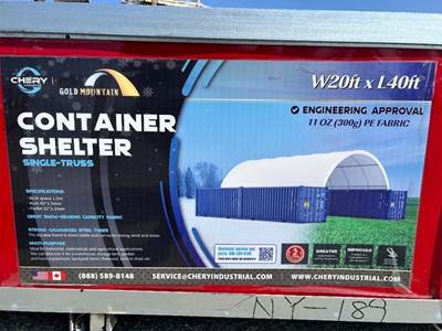 GOLD MOUNTAIN 20'X40' CONTAINER SHELTER --(LOCATED IN COLTON, CA)--